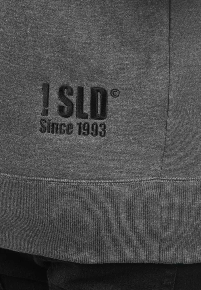Solid SDBENE - Sweat à Capuche Zippé - Grey Melange 3 Solid SDBENE - Sweat à Capuche Zippé - Grey Melange – Image 3