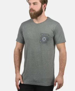 Solid SDILARI - T-shirt Imprimé - Grey Melange