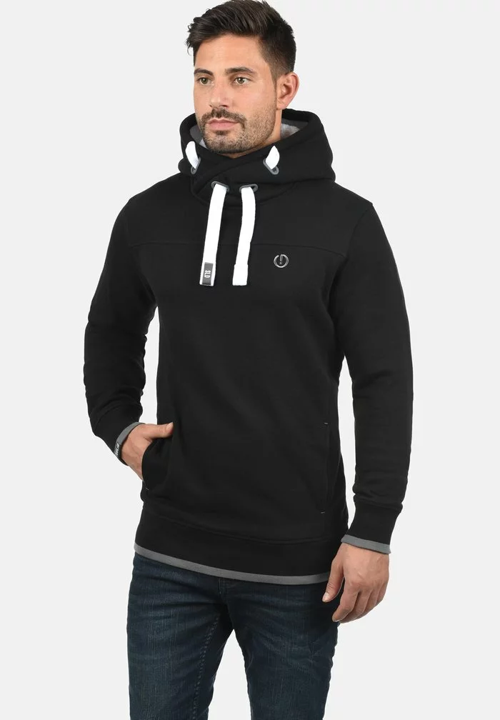 Solid SDBENJAMINHOOD - Sweat à Capuche - Black 1 Solid SDBENJAMINHOOD - Sweat à Capuche - Black