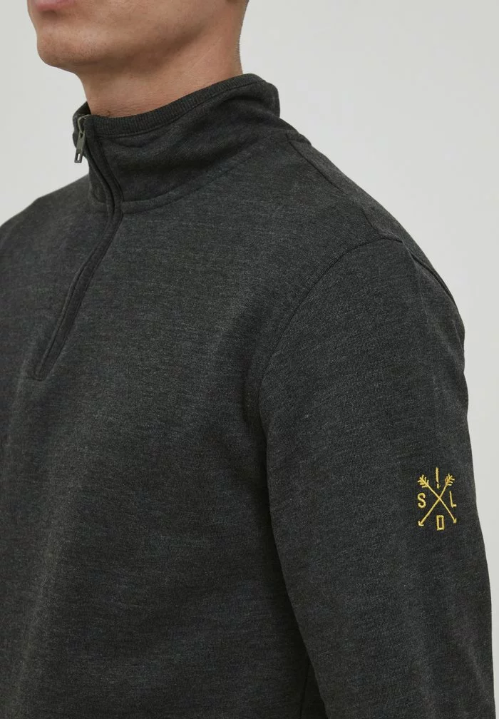 Solid SDKARAN - Pullover - Dark Grey Melange 4 Solid SDKARAN - Pullover - Dark Grey Melange – Image 4