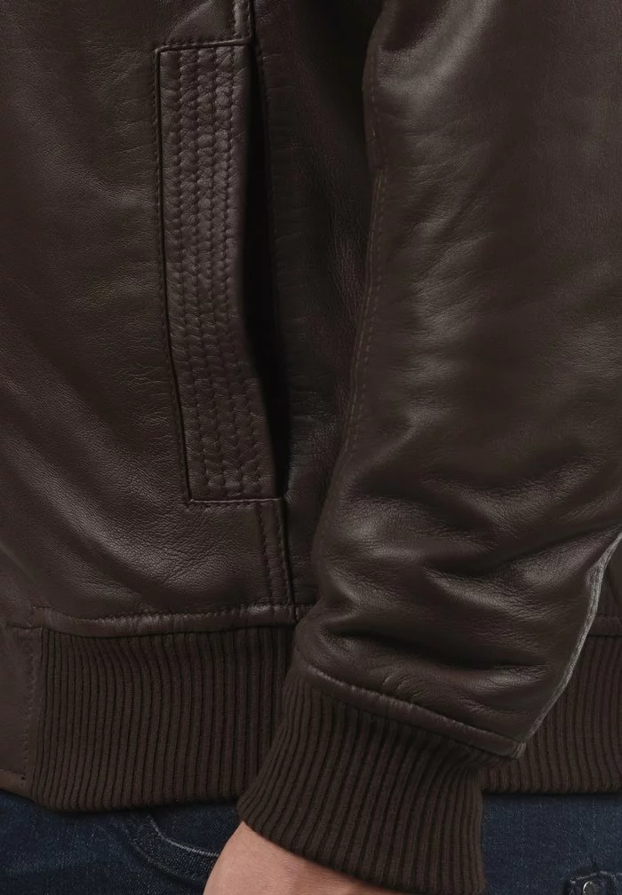 Solid SDFAMASH - Veste En Cuir - Brown 4 Solid SDFAMASH - Veste En Cuir - Brown – Image 4