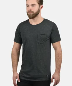 Solid SDANDREJ - T-shirt Basique - Dark Grey