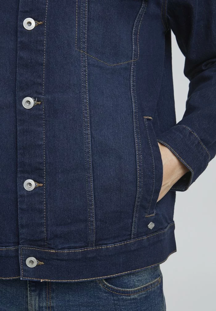 Solid Veste En Jean - Dark Blue Denim 5 Solid Veste En Jean - Dark Blue Denim – Image 5