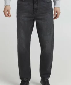 Solid Jean Droit - Black Vintage Denim