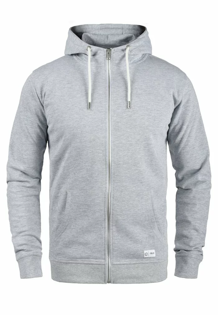 Solid SDTAMBO - Sweat à Capuche Zippé - Light Grey Melange 5 Solid SDTAMBO - Sweat à Capuche Zippé - Light Grey Melange – Image 5