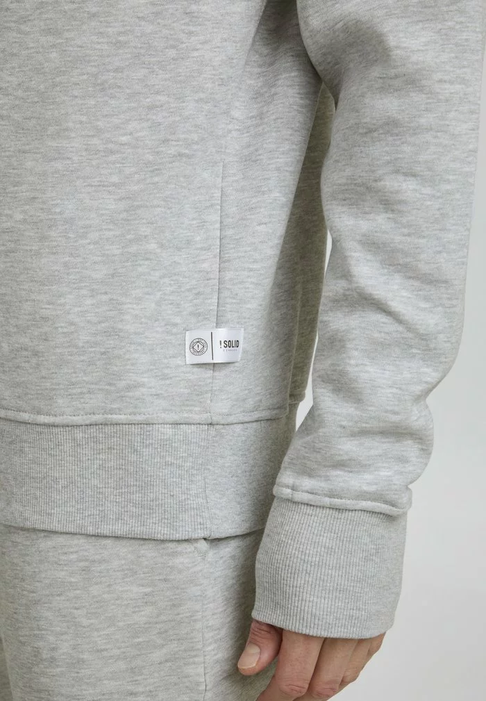Solid SDRUBIO - Sweatshirt - Light Grey Melange 5 Solid SDRUBIO - Sweatshirt - Light Grey Melange – Image 5