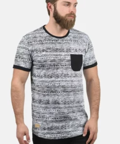 Solid SDINGO - T-shirt Imprimé - Black