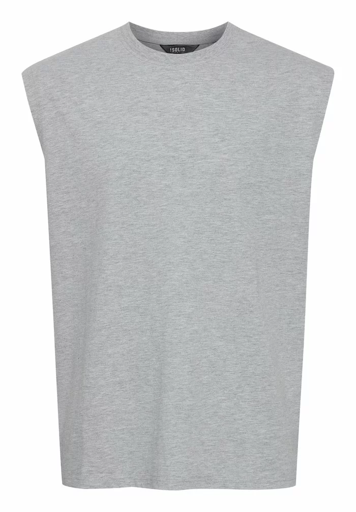 Solid Débardeur - Light Grey Melange 6 Solid Débardeur - Light Grey Melange – Image 6