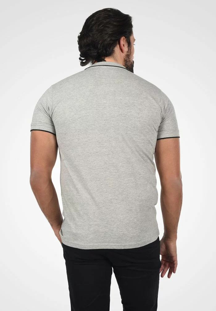 Solid SDSAVA - Polo - Light Grey Melange 3 Solid SDSAVA - Polo - Light Grey Melange – Image 3
