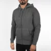 Solid SDBERTIZIP - Sweat à Capuche Zippé - Grey Melange