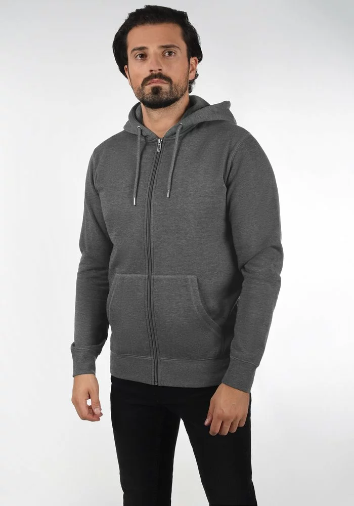 Solid SDBERTIZIP - Sweat à Capuche Zippé - Grey Melange 1 Solid SDBERTIZIP - Sweat à Capuche Zippé - Grey Melange