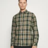 Solid SDTERKIL HERRINGBONE CHECK 21105659 - Chemise - Deep Forest