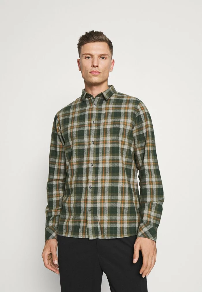 Solid SDTERKIL HERRINGBONE CHECK 21105659 - Chemise - Deep Forest 1 Solid SDTERKIL HERRINGBONE CHECK 21105659 - Chemise - Deep Forest