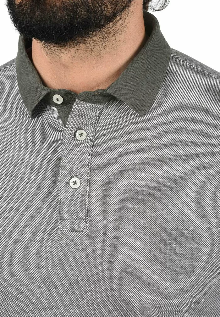 Solid SDPANTOS - Polo - Med Grey Melange 4 Solid SDPANTOS - Polo - Med Grey Melange – Image 4