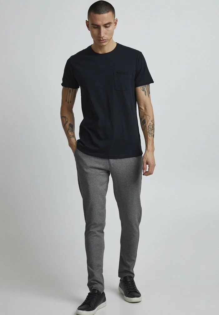 Solid SDDAVE BARRO - Pantalon Classique - Grey Mel 2 Solid SDDAVE BARRO - Pantalon Classique - Grey Mel – Image 2