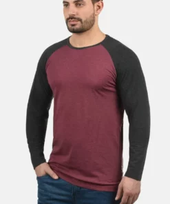 Solid SDBASTIEN - T-shirt à Manches Longues - Wine Red M