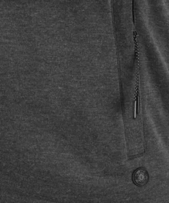 Solid SDGELBERT - Sweat à Capuche Zippé - Dark Grey Melange -Élégance Boutique 310a4970315b4e73b26d4340caa4956b