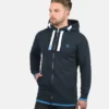 Solid SDBENJAMINZIP - Sweat à Capuche Zippé - Blue