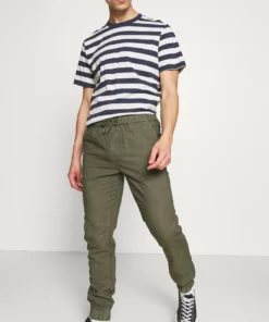 Solid SDTRUC CUFF LINEN - Pantalon Classique - Ivy Green -Élégance Boutique 31e6268ee4e44d66b90504082f4b71fb