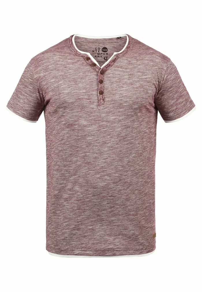 Solid SDDIGOS - T-shirt Imprimé - Wine Red 4 Solid SDDIGOS - T-shirt Imprimé - Wine Red – Image 4