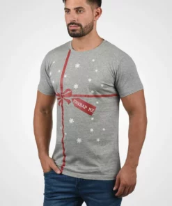 Solid SDALASKO - T-shirt Imprimé - Grey Melange