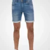 Solid SDREGULAR - Short En Jean - Blau