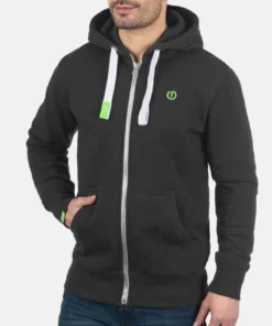 Solid SDBENNZIP - Sweat à Capuche Zippé - Dark Grey