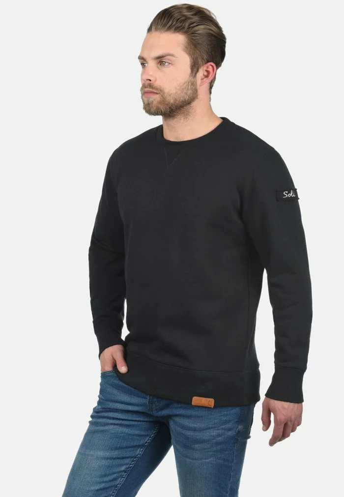 Solid TRIP-O-NECK - Sweatshirt - Black 1 Solid TRIP-O-NECK - Sweatshirt - Black