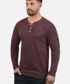 Solid SDVOLKO - T-shirt à Manches Longues - Wine Red
