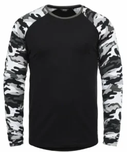 Solid SDCAJUS - T-shirt à Manches Longues - Black Grey -Élégance Boutique 3a638324fc7845cc830f48d8c1952b9e