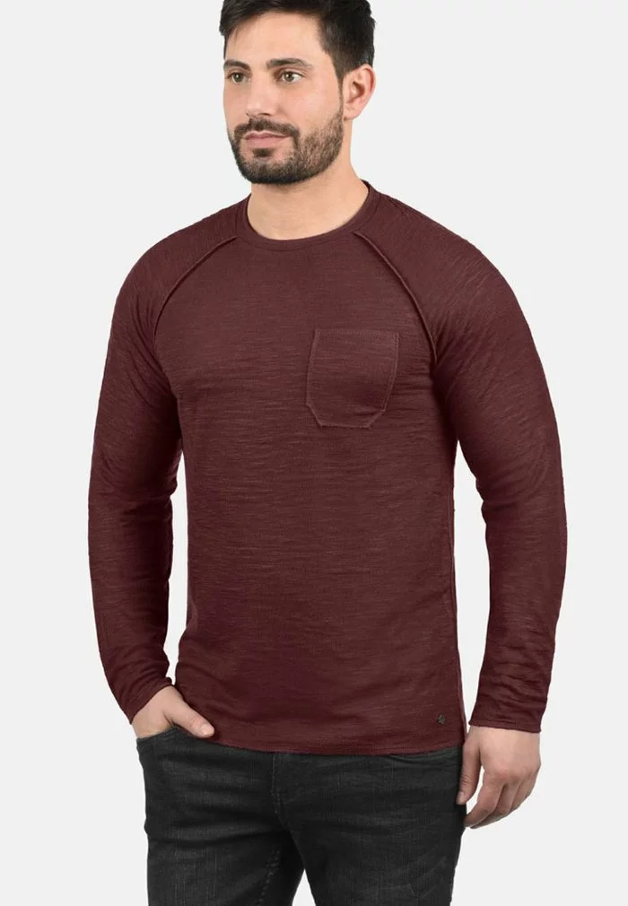Solid SDDON - Sweatshirt - Wine Red 1 Solid SDDON - Sweatshirt - Wine Red