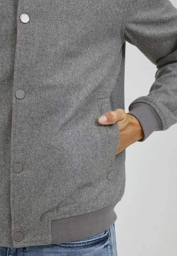 Solid SDLIO - Blouson Bomber - Medium Grey Melange 5 Solid SDLIO - Blouson Bomber - Medium Grey Melange – Image 5