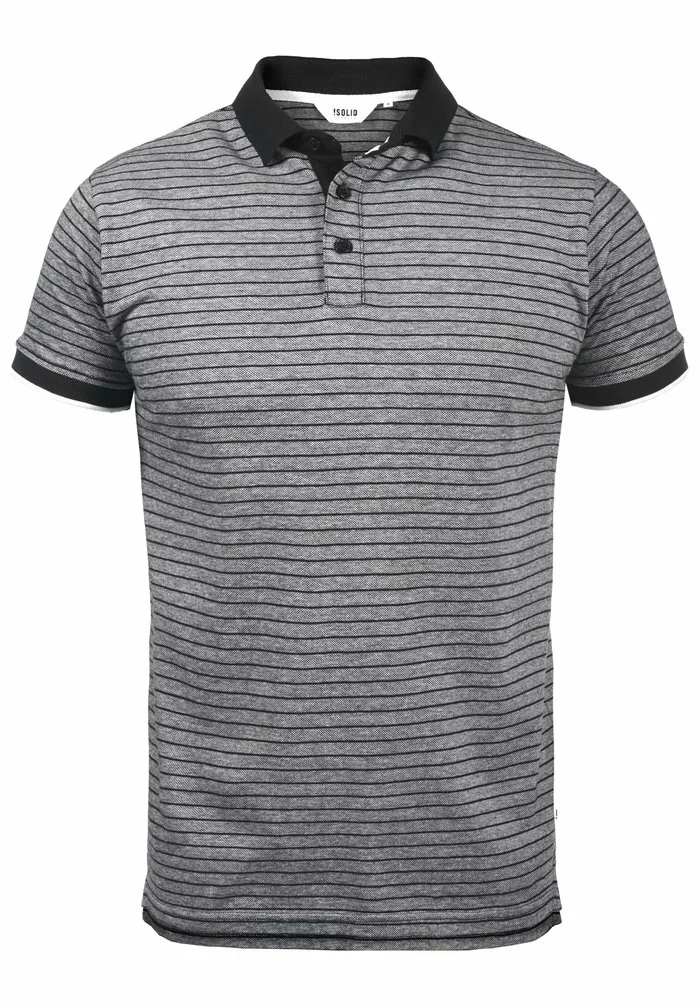 Solid PANTELIS - Polo - Black Melange 5 Solid PANTELIS - Polo - Black Melange – Image 5