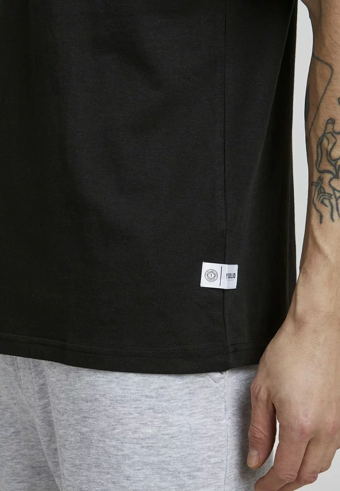 Solid T-shirt Imprimé - True Black 5 Solid T-shirt Imprimé - True Black – Image 5