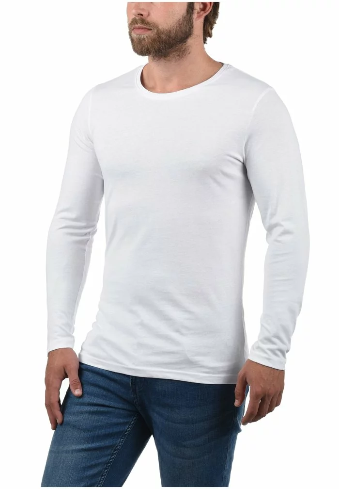 Solid SDBASAL - T-shirt à Manches Longues - Off White 3 Solid SDBASAL - T-shirt à Manches Longues - Off White – Image 3