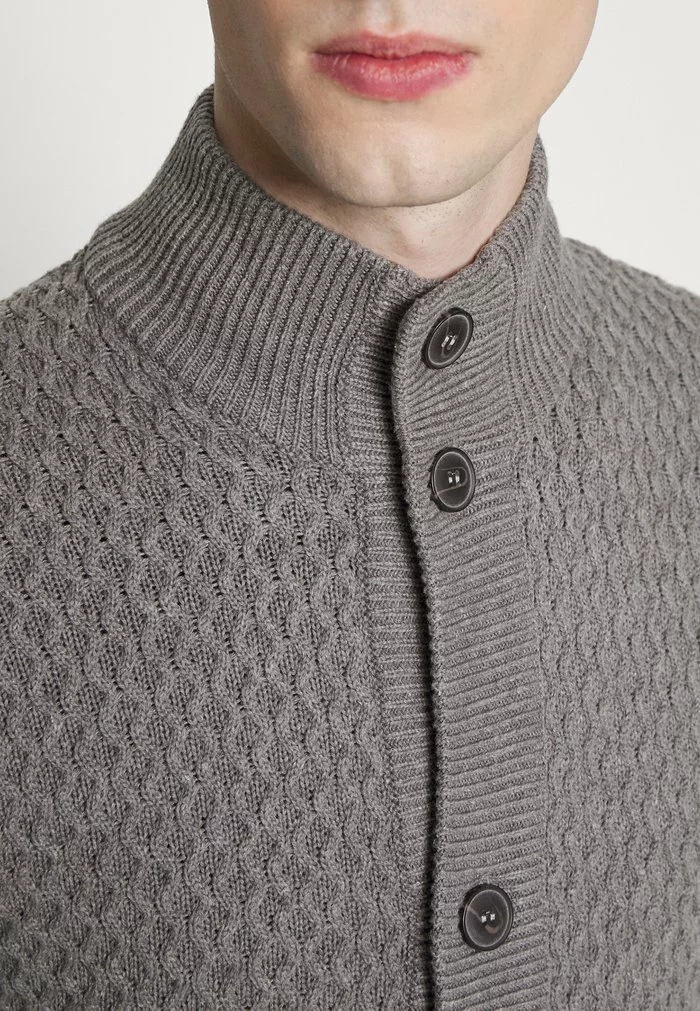 Solid VELLORE CARDIGAN - Gilet - Gray Melange 5 Solid VELLORE CARDIGAN - Gilet - Gray Melange – Image 5