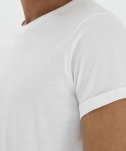 Solid SDLONGO - T-shirt Basique - White -Élégance Boutique 3d3b201cbc5a49619f431a97e11354b4