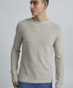 Solid SDJARAH - Pullover - Oatmeal Melange