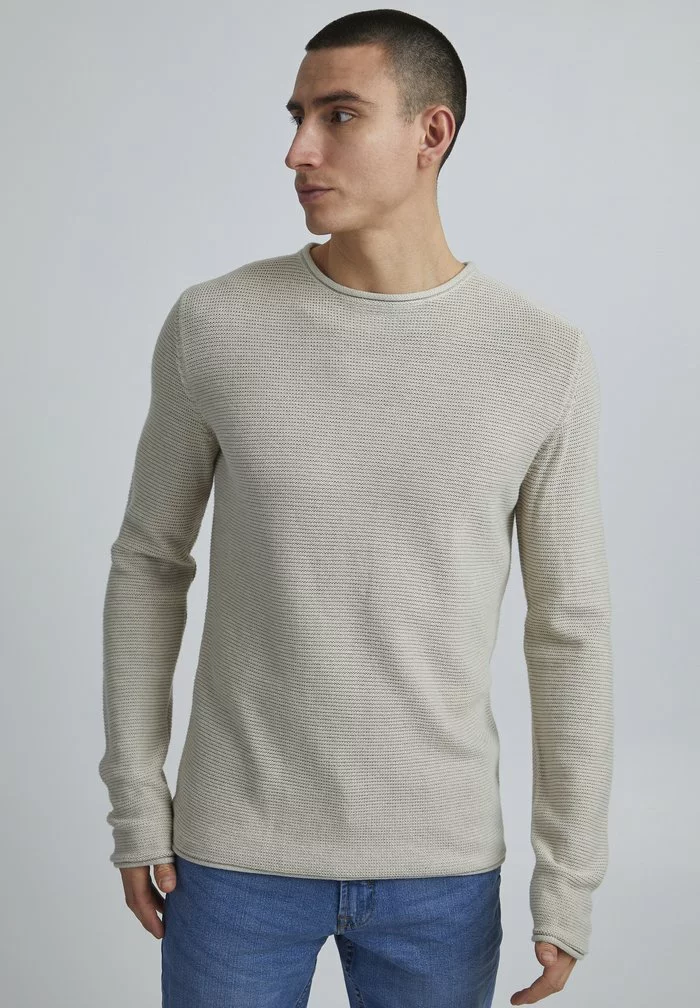 Solid SDJARAH - Pullover - Oatmeal Melange 1 Solid SDJARAH - Pullover - Oatmeal Melange