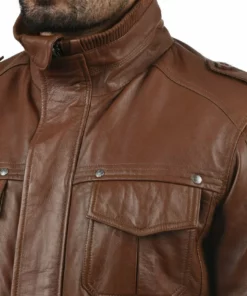 Solid SDCAMASH - Veste En Cuir - Golden Bro -Élégance Boutique 3e05f88724f44b27a9c93c386af9044d