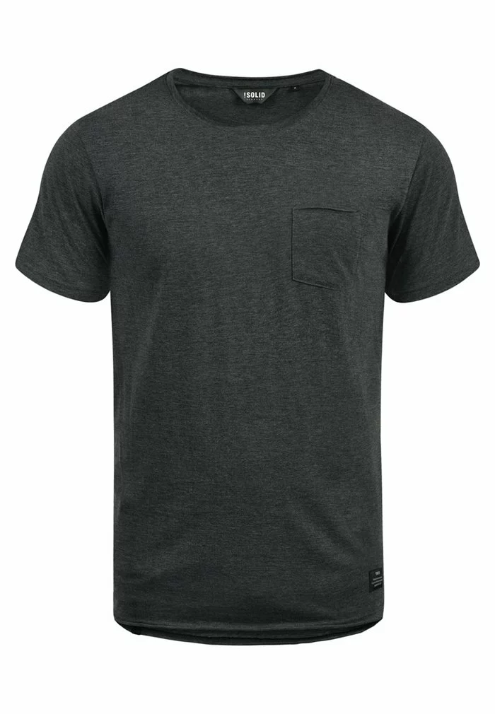 Solid SDANDREJ - T-shirt Basique - Dark Grey 5 Solid SDANDREJ - T-shirt Basique - Dark Grey – Image 5