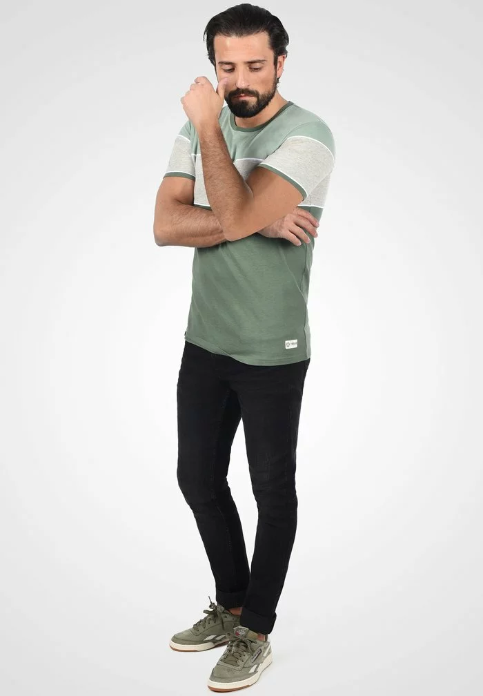 Solid CODY - T-shirt Imprimé - Duck Green 2 Solid CODY - T-shirt Imprimé - Duck Green – Image 2