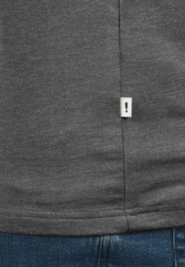 Solid SDBASTIAN - T-shirt Basique - Grey Melange 3 Solid SDBASTIAN - T-shirt Basique - Grey Melange – Image 3