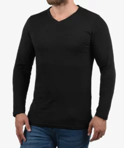 Solid SDBASIL - T-shirt à Manches Longues - Blue -Élégance Boutique 41b7e8f145634f079e533b8ce918edc7