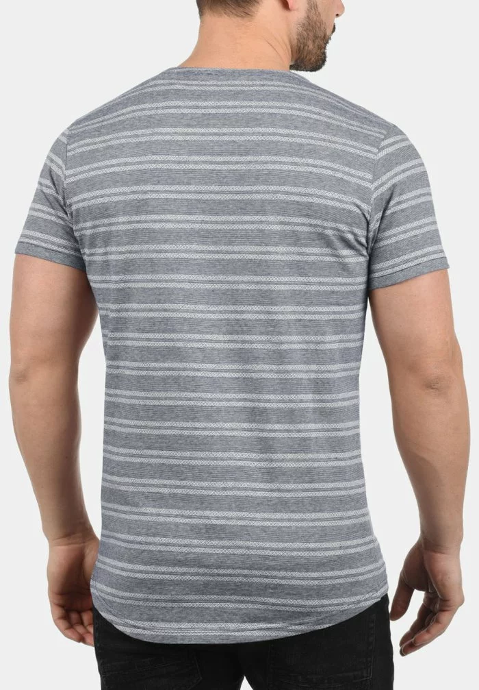 Solid SDFIDEL - T-shirt Imprimé - Mottled Light Blue 2 Solid SDFIDEL - T-shirt Imprimé - Mottled Light Blue – Image 2