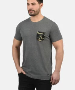 Solid SDCALVIN - T-shirt Imprimé - Grey Melange