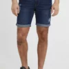 Solid SDNOYTON - Short En Jean - Dark Blue Denim