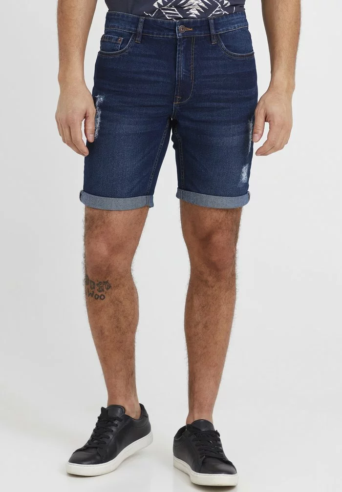 Solid SDNOYTON - Short En Jean - Dark Blue Denim 1 Solid SDNOYTON - Short En Jean - Dark Blue Denim