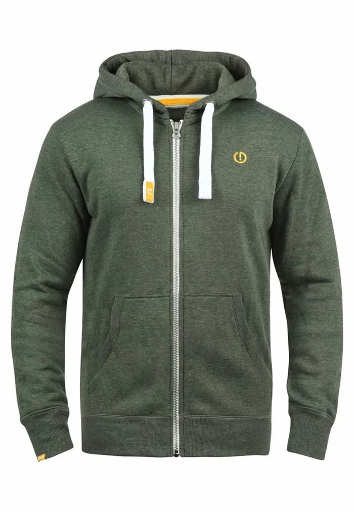 Solid SDBENNZIP - Sweat à Capuche Zippé - Olive 4 Solid SDBENNZIP - Sweat à Capuche Zippé - Olive – Image 4