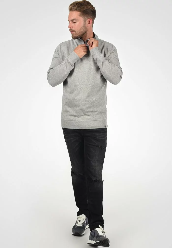 Solid SDJORKE - Sweatshirt - Grey Melange 2 Solid SDJORKE - Sweatshirt - Grey Melange – Image 2